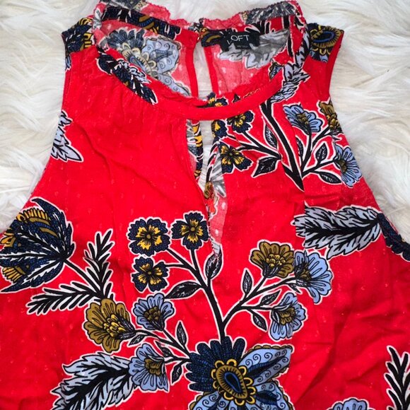 LOFT Floral Romper - Picture 2 of 7
